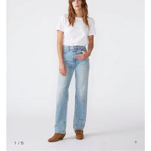 SLVRLAKE London jeans in heartache wash. straight leg light wash denim. size 28